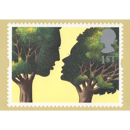 Troilus & Criseyde Chaucer Peter Brookes RMPQ Painting Stamp Postcard