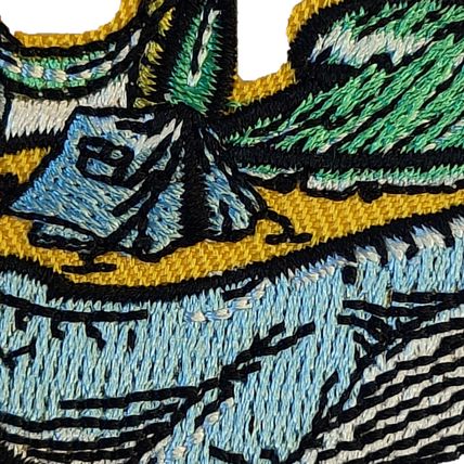 Blue Whale Iron On Patch Badge sew Motif Applique Sea Life 8 cm X 6 cm P410