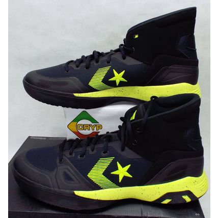New Mens 17 Converse G4 Hi Black Lemon Venom Shoes MSRP $120 165907C