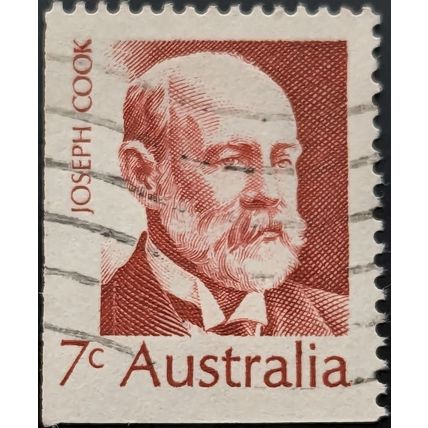 STAMP Australia SG507 1972 7c Prime Minister Joseph Cook Used