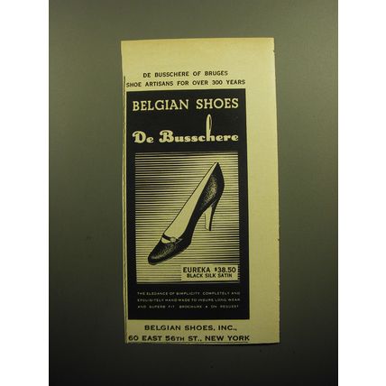 1958 De Busschere Eureka Shoes Advertisement
