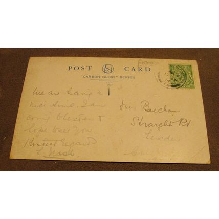 1914 fr postcard - West Beach Scene - Clacton on sea, Essex