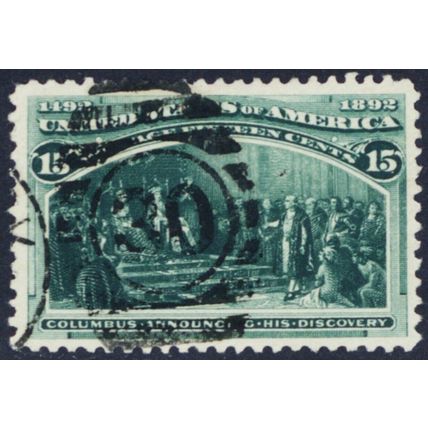 238, Used VF/XF GEM 15¢ Columbian * Stuart Katz
