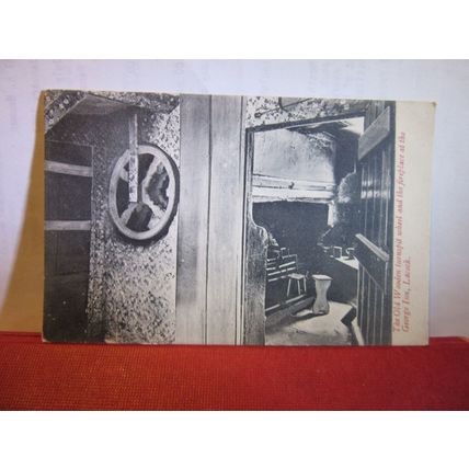 fireplace, GEORGE INN, LACOCK, WILTSHIRE used antique postcard E. C. Hunt 1910 =