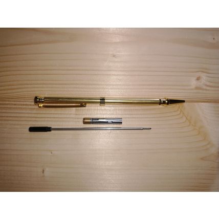 Slimline Pen making kits for woodturning in Gold Pack of 5
