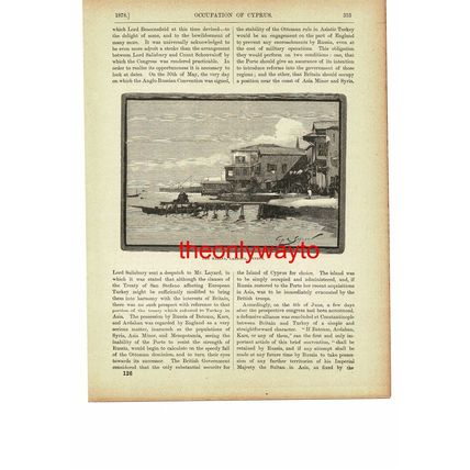 Marina, Larnaca, Cyprus, Book Illustration (Print), c1895
