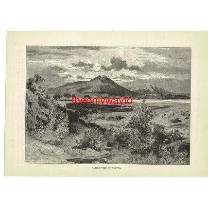 Battlefield Of Platea, Greece, Book Illustration (Print), 1888