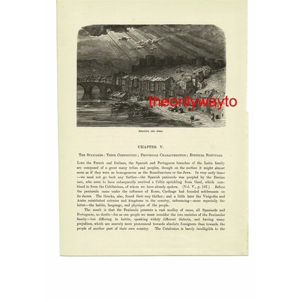 Miranda Del Ebro, Burgos, Spain, Book Illustration (Print), c1880