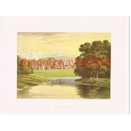 Sundorne Castle, Nr Shrewsbury, Shropshire, England, Book Illustration, c1880