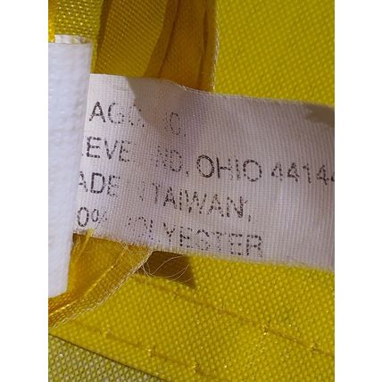 Vintage American Greetings Outdoor Yellow Flag Dancing New Year Party 42 Inches