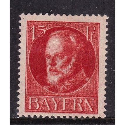 Bavaria 1914 Prince Ludwig 15pf Mint Hung SG 179a VGC