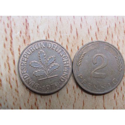 1979j 2 Pfennig Germany Coin