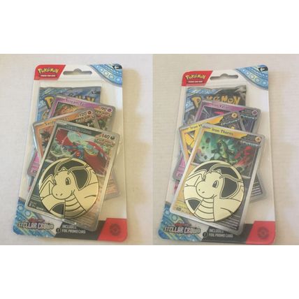New Pokemon Scarlet & Violet Stellar Crown Roaring Moon & Iron Thornes Blister