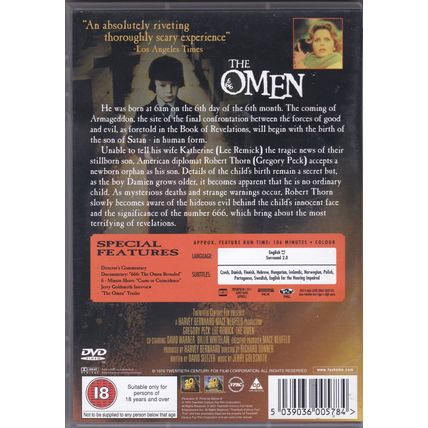 The Omen. DVD 25th Anniversary Edition.