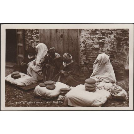 Vendedores Moros, Tetuan, c.1930s - Foto Tarjeta Postal