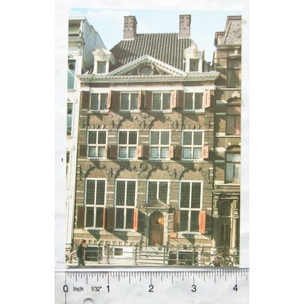 old postcard Rembrandt Museum, Amsterdam