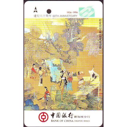 60th Anniversary Bank Of China S'pore Transitlink Train/Bus Card