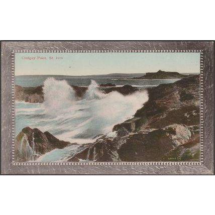 Clodgy Point, St Ives, Cornwall, 1919 - Valentine's Postcard