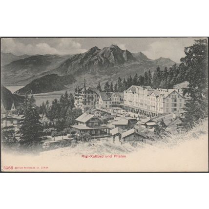 Rigi-Kaltbad und Pilatus, Luzern, 1904 - Photoglob AK