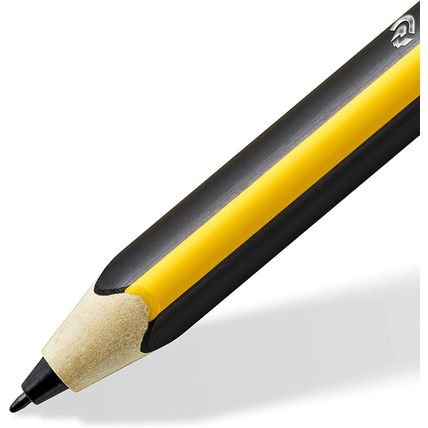 STAEDTLER Noris Jumbo 180J 22. EMR Stylus with Soft Eraser. for Writing, Drawing