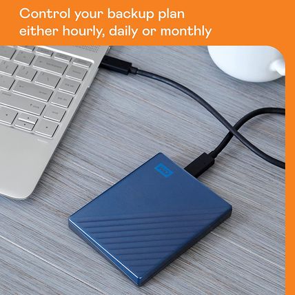 WD 5TB My Passport Ultra, Blue, Portable External Hard Drive, Backup Software wi