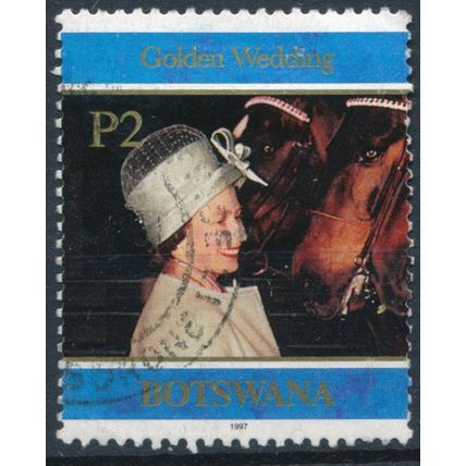 QEII Golden Wedding: 2p - Botswana 1997 - FH - SG 872