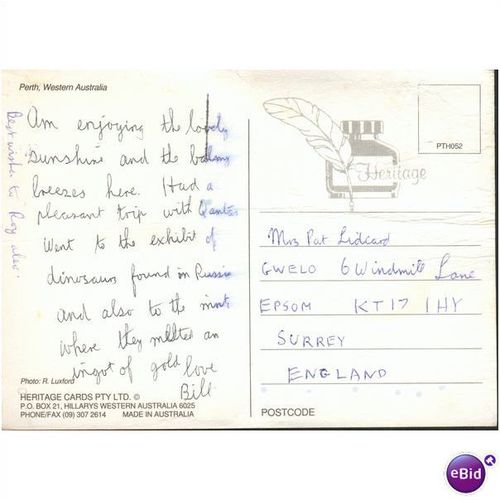 Australia Postcard - Perth W.A.