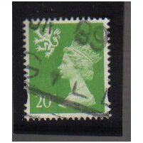1993/98 GB SCOTLAND 20P GREEN F/U SGS83