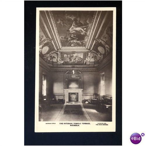 Yorkshire RIEVAULX Temple Terrace Interior Postcard by Lilywhite