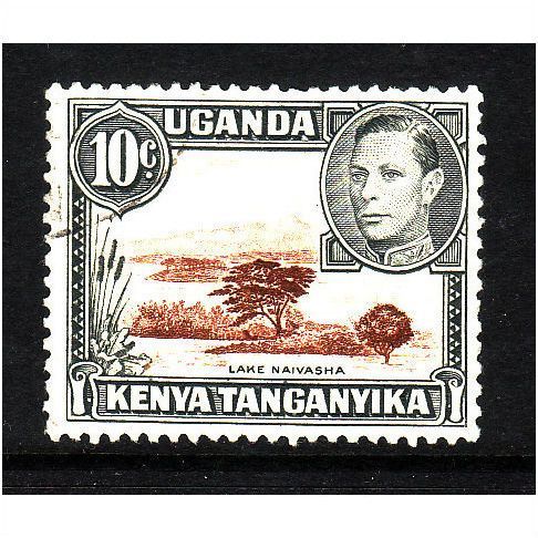 Kenya Uganda & Tanganyika 1952 10c Brown and Grey SG 136 Fine used