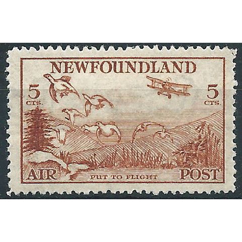 Newfoundland 1933 SG230 5c Red-Brown AIR Mounted Mint .. ..