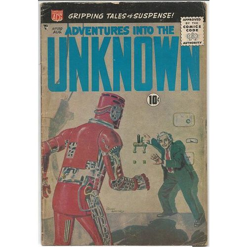 ADVENTURES INTO THE UNKNOWN # 110 Painted cover