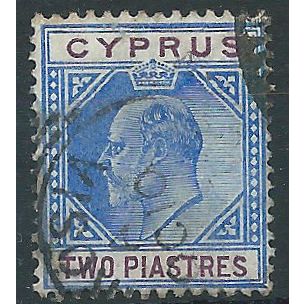 Cyprus 1903 SG53 2pi Blue & Purple Fine Used....