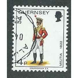 GUE 1974 4P 'GUERNSEY MILITIA' FINE USED (EBID49-983)