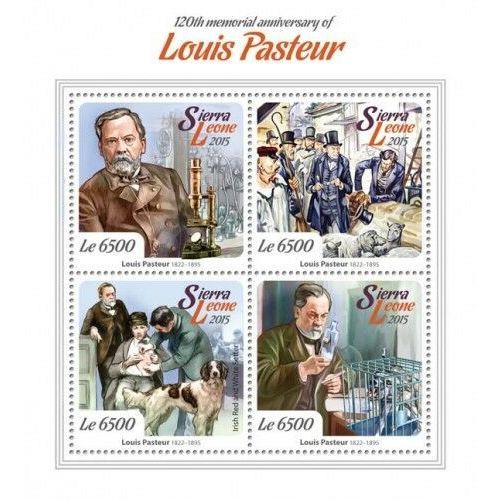 SIERRA LEONE 2015 SHEET MNH LOUIS PASTEUR 2
