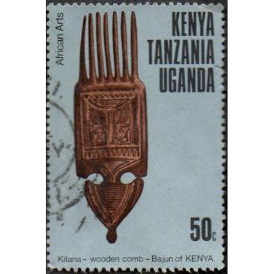 Kenya, Uganda, Tanzania. 60c Value. African Arts, Wooden Comb. Fine Used