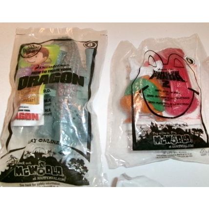 Lot of 4 2010-2012 McDonalds Happy Meal Toys Plus 2 Surprise 100 Years of Magic