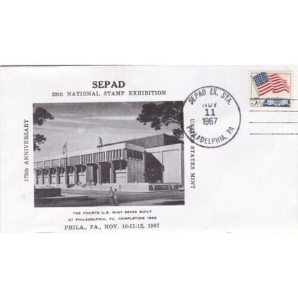 United States 1967 SEPAD National Stamp ExhibitionFDC Philadelphia Cancel VGC