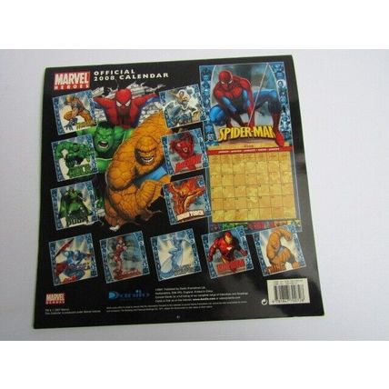 Marvel Comics Super Heroes 2008 Official Year Calendar (e26)