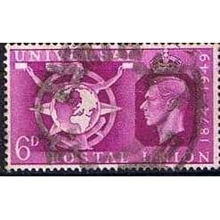 GB 1949 UPU 6d mauve used SG501