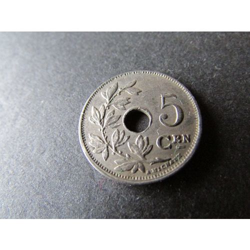 1925 BELGIUM FIVE CENTIMES DUTCH TEXT FREE POST. M