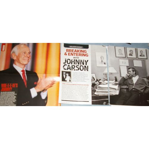 JOHNNY CARSON 60x Clippings 1979-recent + Postcard