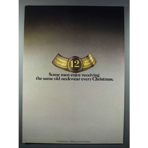 1979 Chivas Regal Scotch Ad - Same Old Neckwear