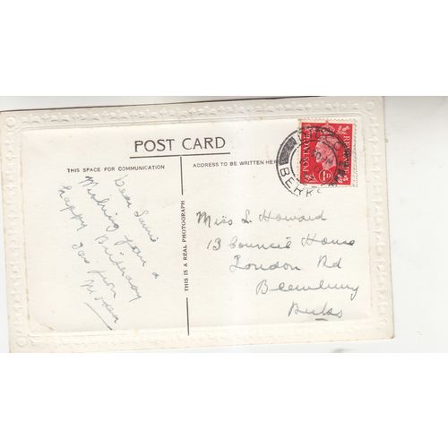 Vintage Colour Postcard - A Happy Birthday Daughter Dear