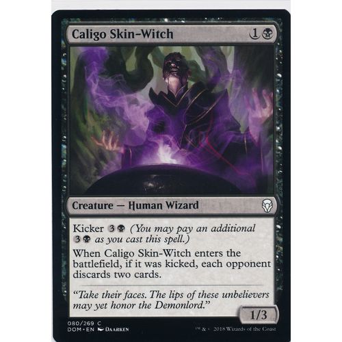 Magic the Gathering MTG Dominaria 080/269 Caligo Skin-Witch