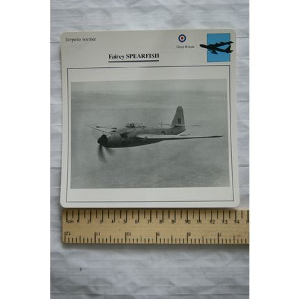 Fairey Spearfish - GB - Torpedo Bomber - Collectors Club Card