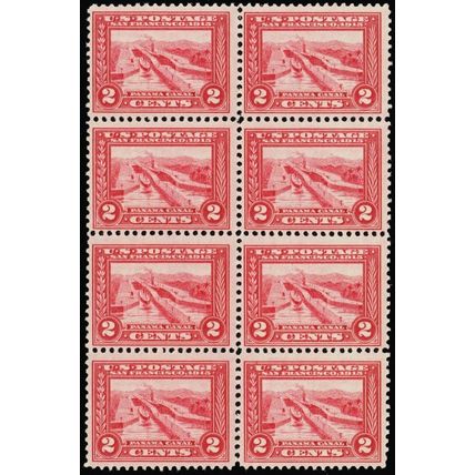 398, Mint VF NH Large Block of Eight Stamps Cat $280.00 - Stuart Katz