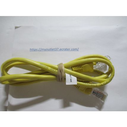 Yellow Ethernet Cord 46" - Estate Find 230107 - Very Good