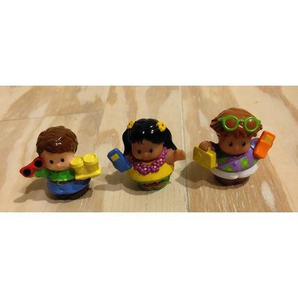 Mattel Fisher Price 2008 Tourist Lot of 3 Little People