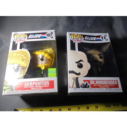 FUNKO POP! G.I. JOE VILLAINS LOT!! Was $30.! NOW $25.00! FREE SHIPPING!!